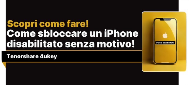 /sbloccare un iphone disabilitato