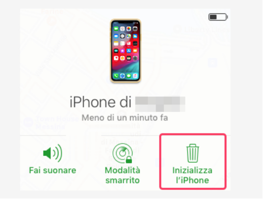 Inizializza l’iPhone