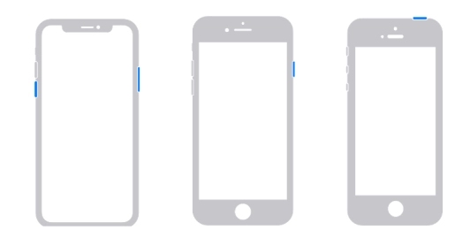 riavviare l’iPhone con i tasti