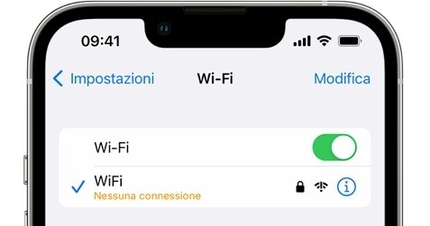 attivare il tuo iPhone 15-controllare la connessione di rete