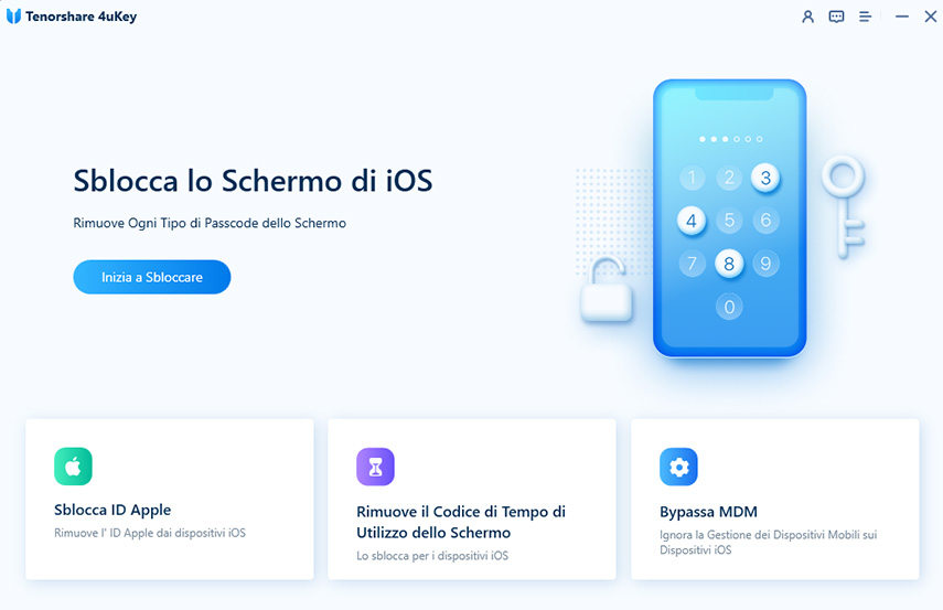 come sbloccare un iPhone senza codice con 4ukey-1