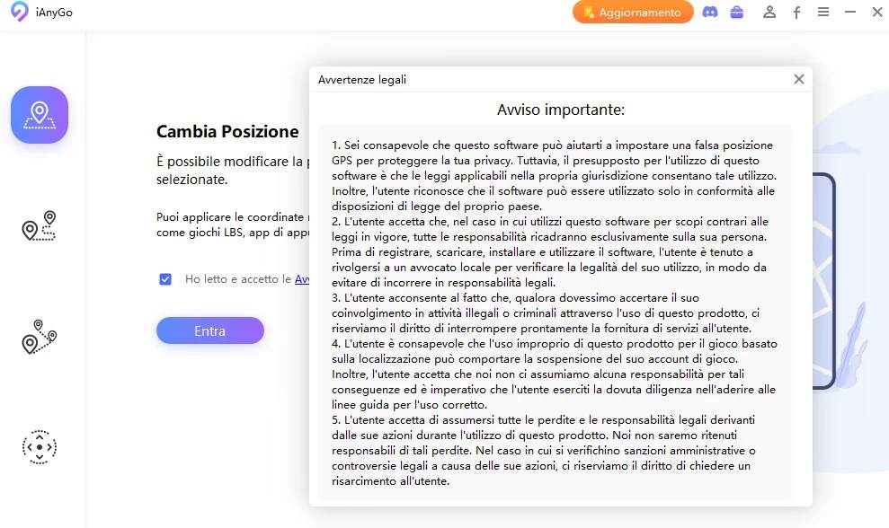 aggiungere la posizione a Snapchat con iAnyGo - 01