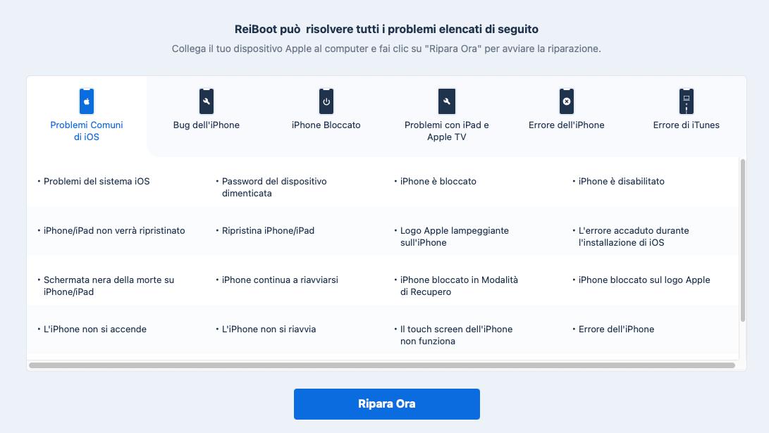 Risolvi i problemi della rete dati cellulare con Tenorshare ReiBoot - 02