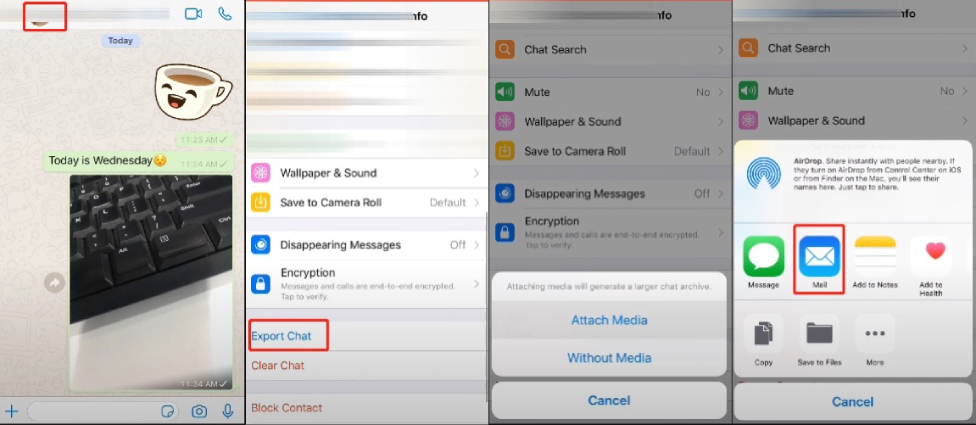 trasferimento whatsapp da vecchio iphone a iphone 15 8